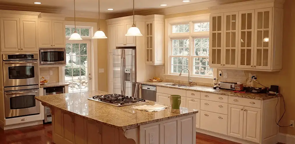 Custom cabinet door installation and kitchen upgrade in Rockford, IL