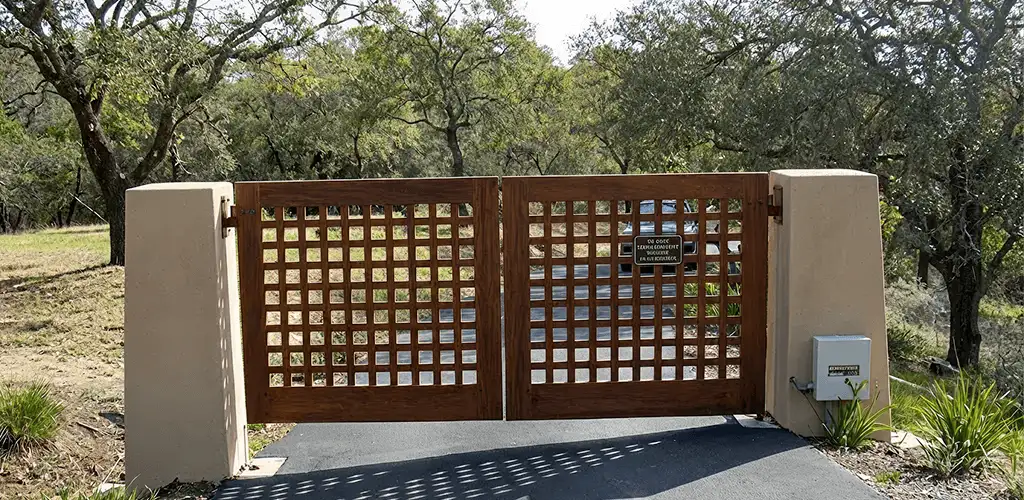 Driveway gate installation for a residential property in Rockford, IL