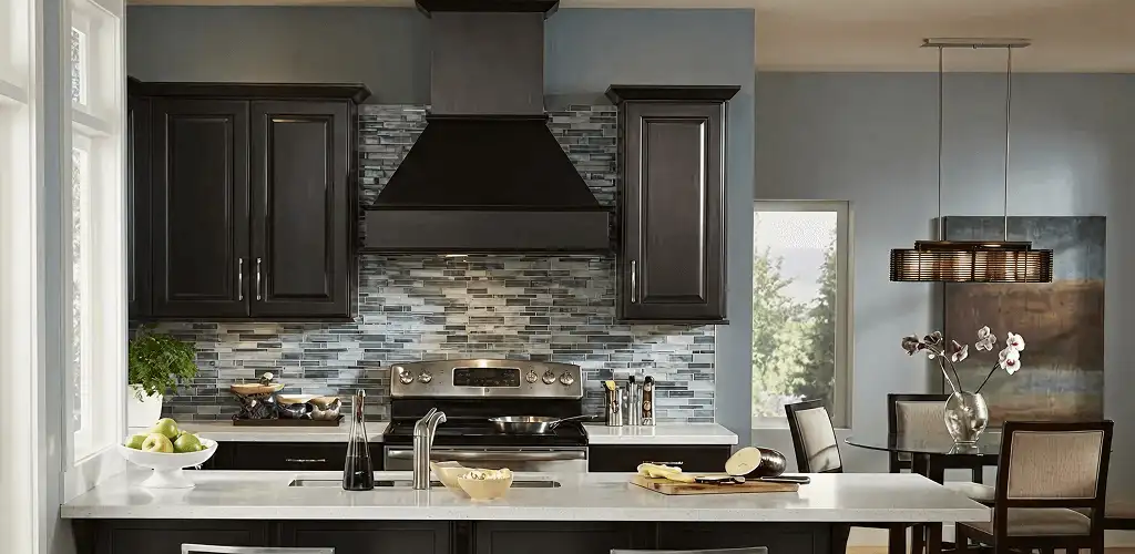 Kitchen cabinet painting and refinishing in a modern kitchen in Rockford, IL
